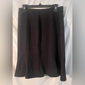 Cato Classic Black Pencil Skirt with a Wavy Bottom